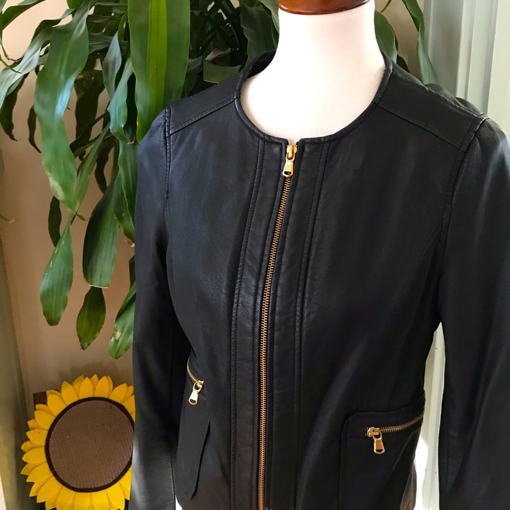 Faux leather The Limited jacket. Size Small.
